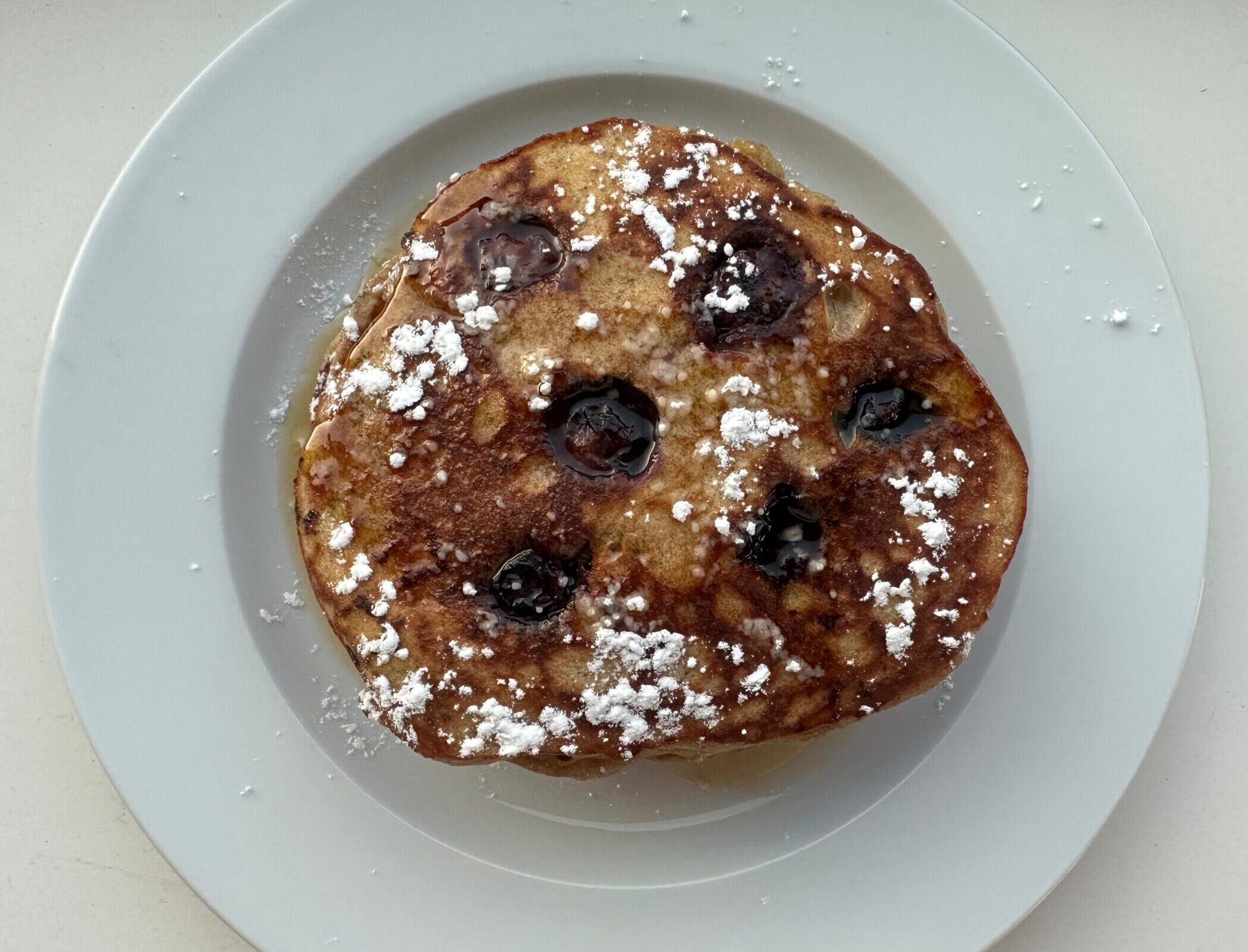 Lemon Blueberry Protein Pancakes